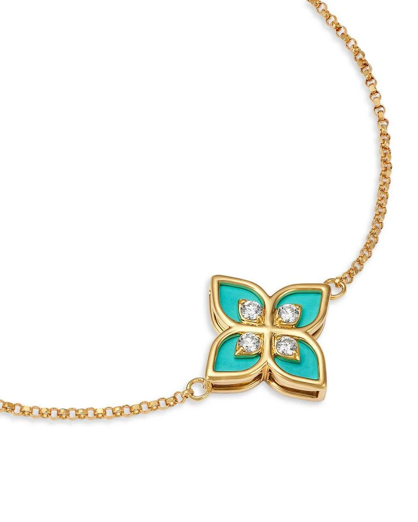 Roberto Coin 18K Yellow Gold Diamond Ceramic Venetian Princess Bracelet 3