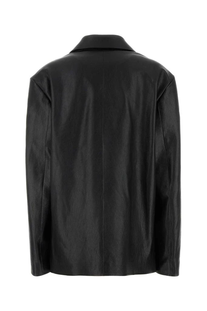 The Row Black Leather Fabian Blazer 2