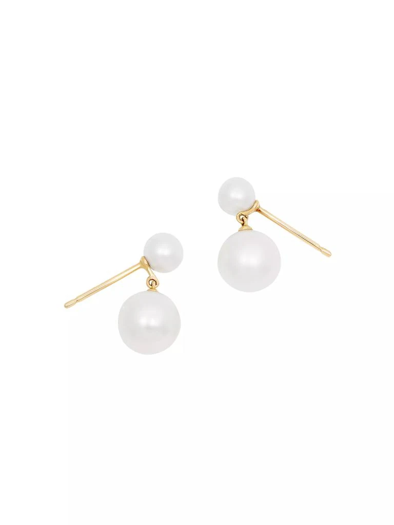 brook & york Amanda 14K Yellow Gold & Freshwater Pearl Drop Earrings 1