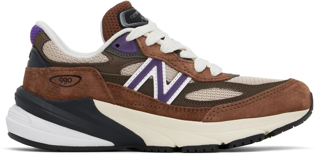 New Balance Brown & Beige Made in USA 990v6 Sneakers 1