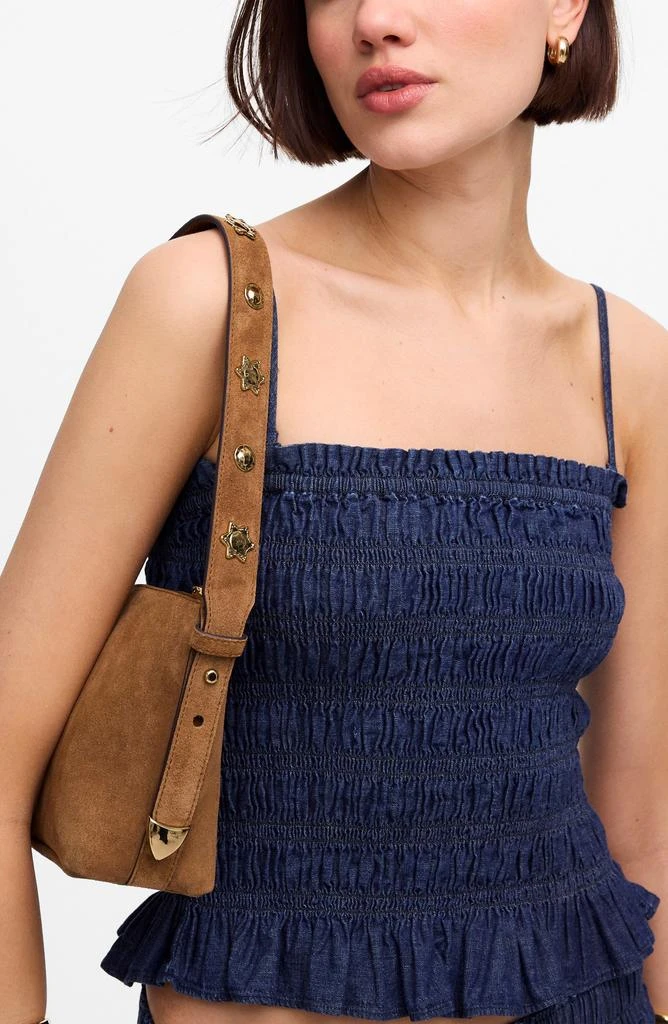 Madewell The Sun Medallion Suede Shoulder Bag 2