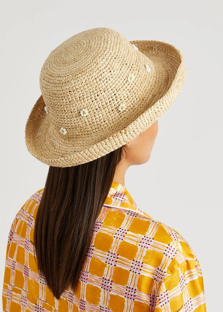 Lack of Color Daisy Cruiser embellished raffia hat  4
