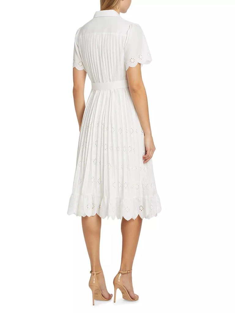Tahari The Esther Eyelet Midi Shirtdress 5