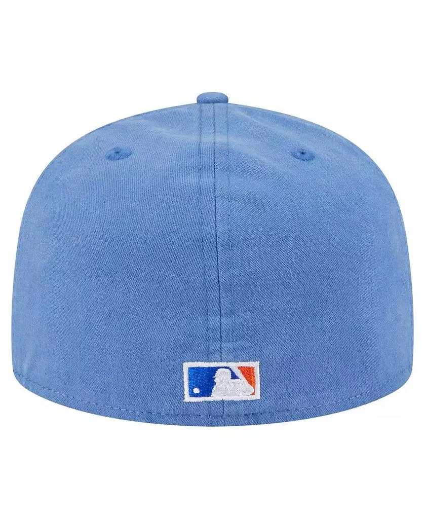 New Era Men's Blue New York Mets Championship Side Flag A-Frame 59FIFTY Fitted Hat 2