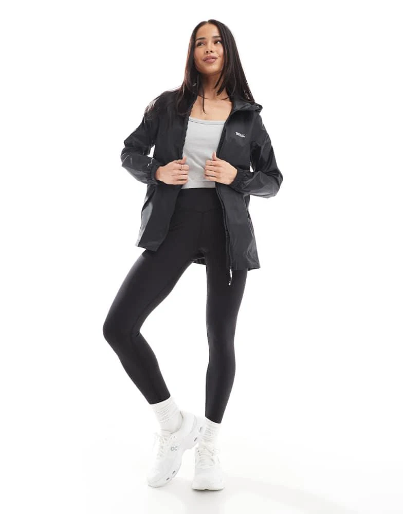 Regatta Regatta Women's Pack-It III Waterproof Rainwear Jacket in Black 2