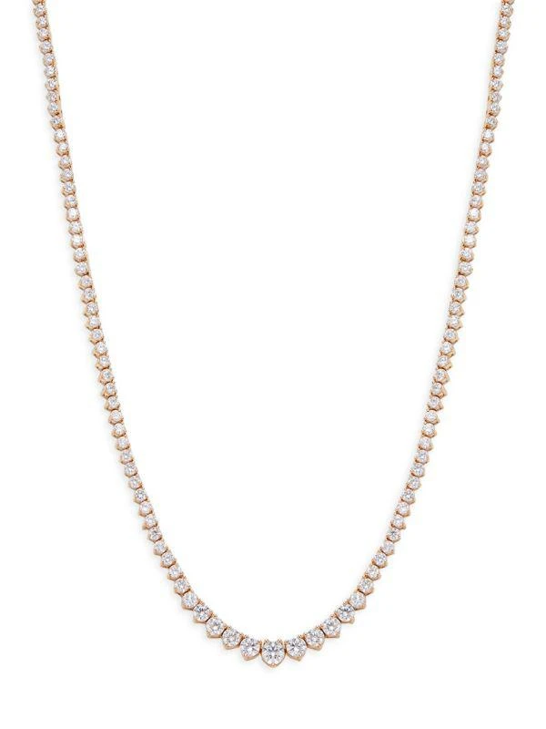 Badgley Mischka 14K Yellow Gold & Lab Grown Diamond Necklace 1