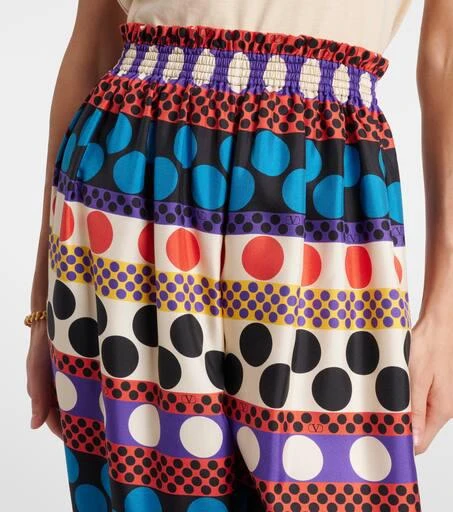 Valentino Printed silk culottes 4
