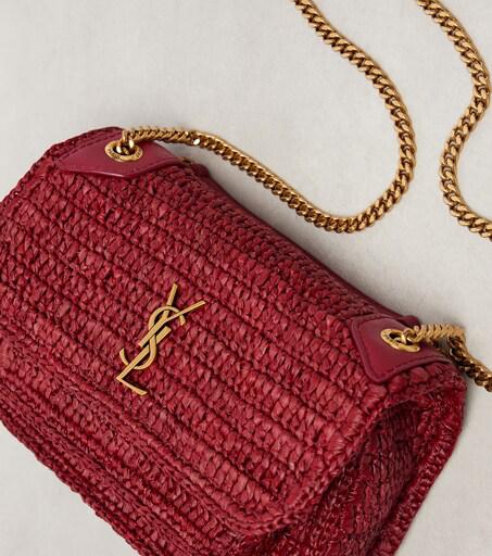 Yves Saint Laurent Niki Mini raffia shoulder bag - Crossbody Bags