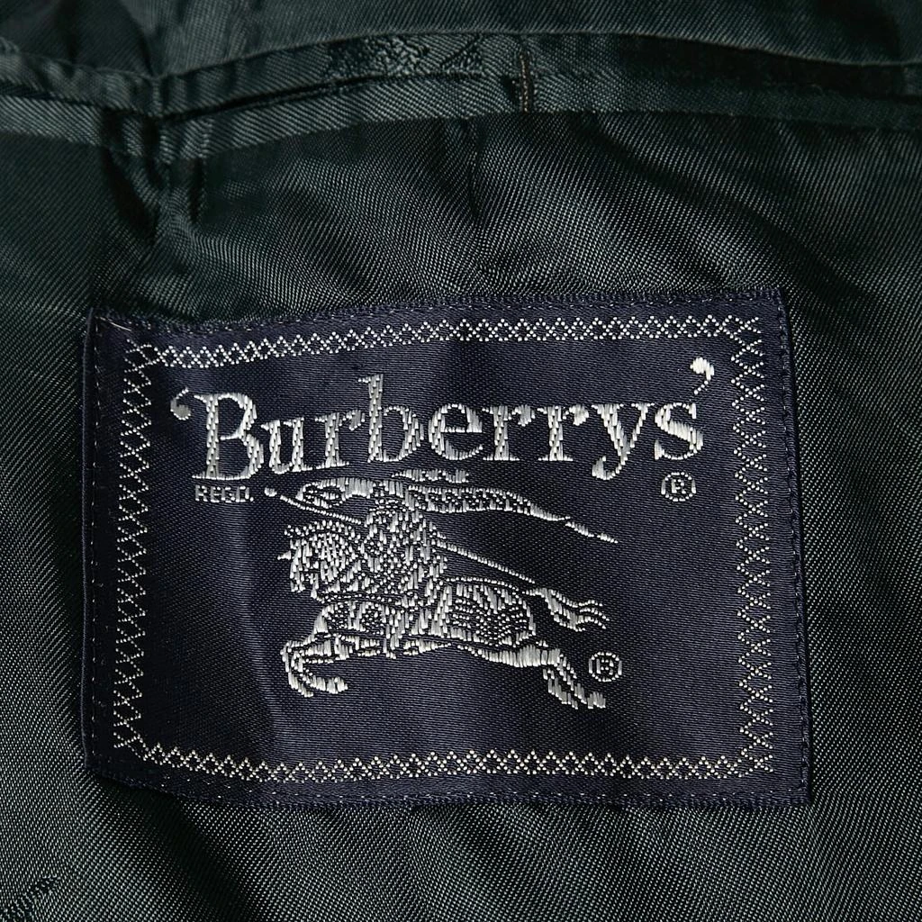 Burberry Burberry Vintage Khaki Green Plaid Wool Single Breasted Blazer 5XL 4