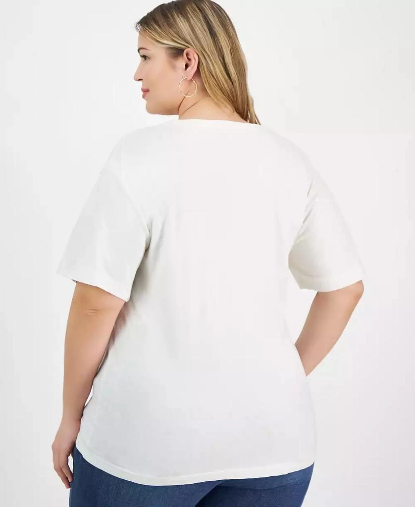 Rebellious One Trendy Plus Size Cotton Howdy T-Shirt 4