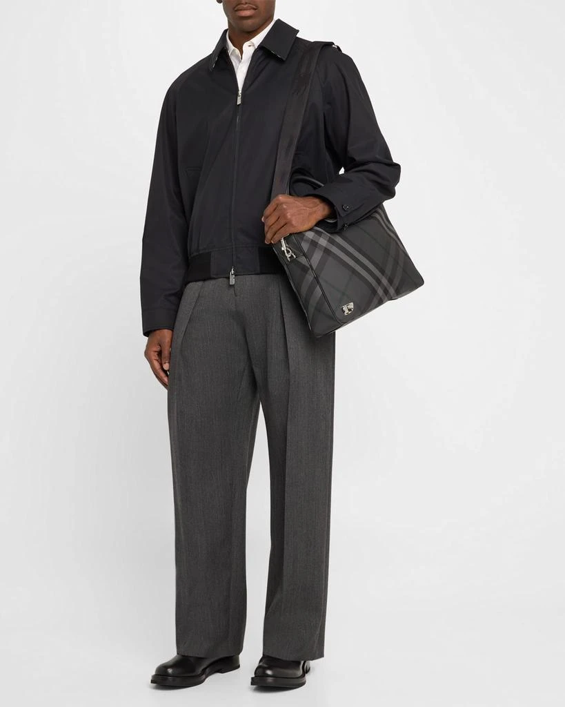 Burberry Men's Heritage Check Briefcase 5