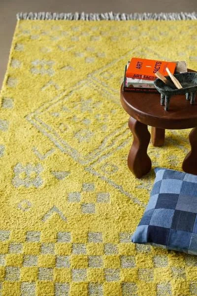 Urban Outfitters Space Dye Shag Rag Rug 3