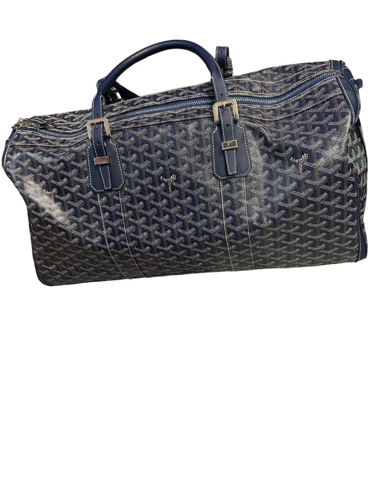 Goyard Pre-Loved Boston Duffel 50 In Navy 1