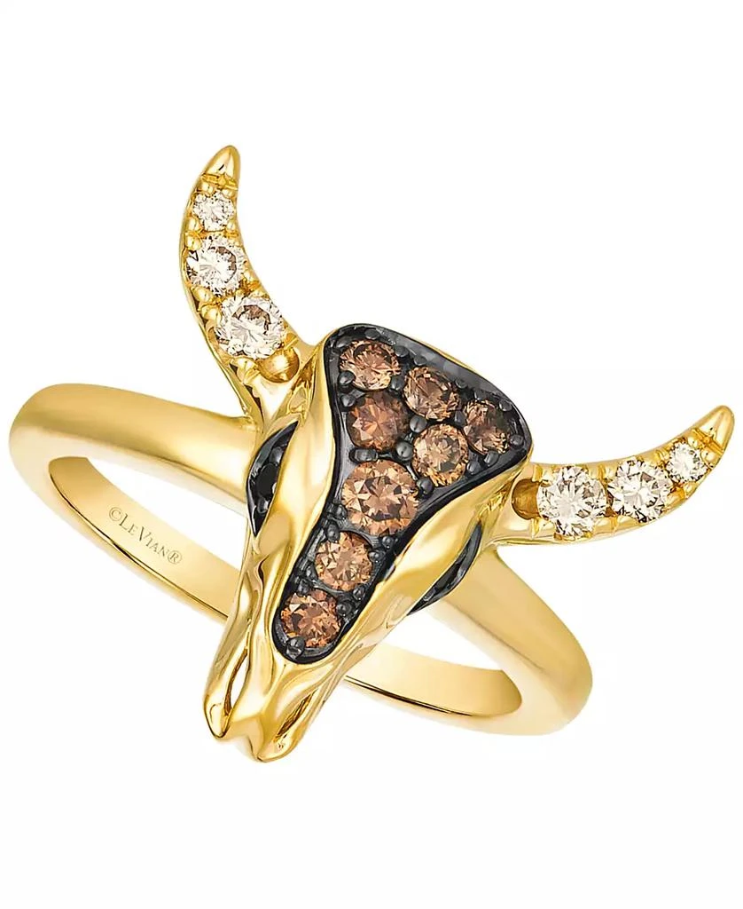 Le Vian Chocolate (0.30 ct. t.w.), Nude (0.18 ct. t.w.) 
Blackberry (0.03 ct. t.w.) Diamond Ring in 14k Honey Gold