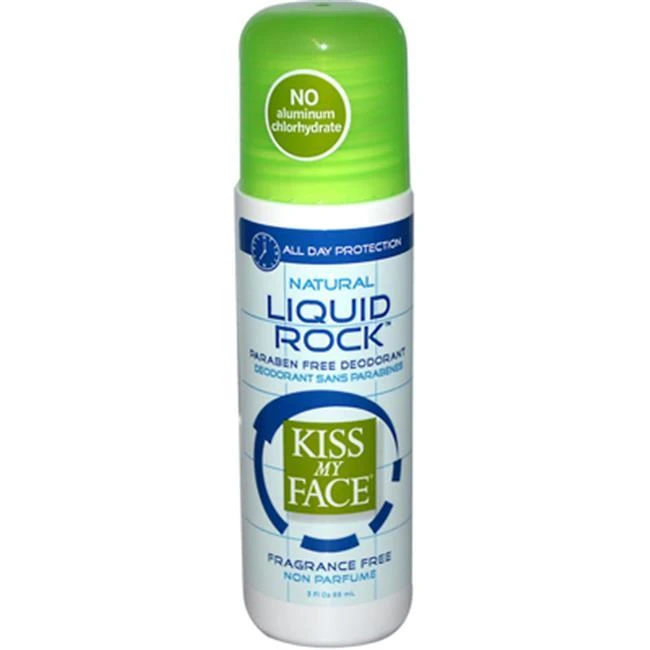 Kiss My Face 0990648 Deodorant Liquid Rock Roll-On Fragrance Free - 3 fl oz 1