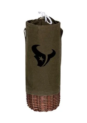 Heritage NFL Houston Texans Malbec Insulated Canvas and Willow Wine Bottle Basket