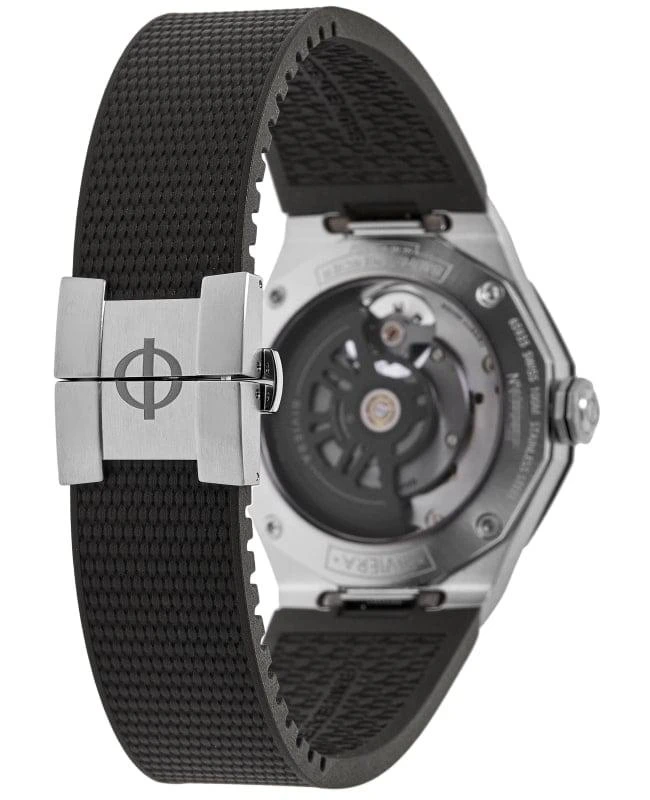 Baume & Mercier Baume & Mercier Riviera Black Skeleton Dial Rubber Strap Men's Watch 10721 4