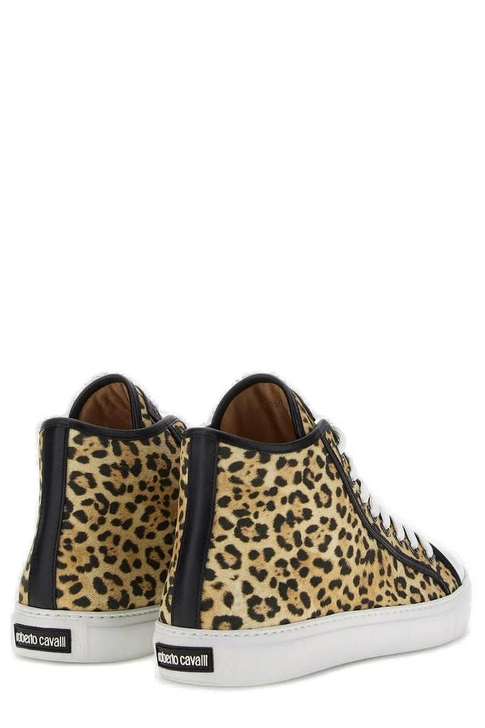 Roberto Cavalli Roberto Cavalli Jaguar Skin Printed High-Top Sneakers 3