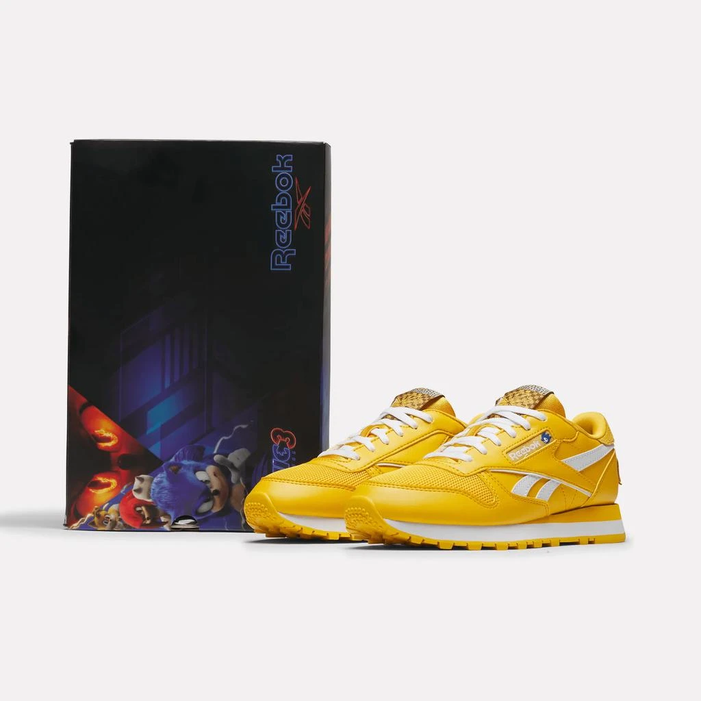 Reebok Unisex Reebok x Sonic 3 Classic Leather Shoes - Grade School 7