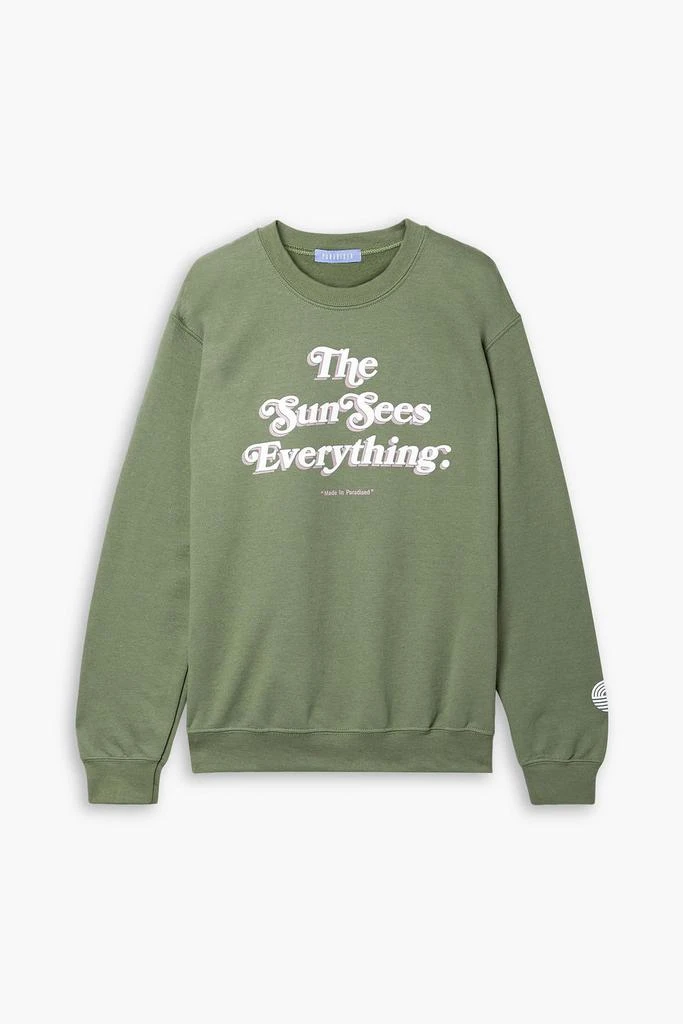 PARADISED Printed cotton-blend jersey sweatshirt 1