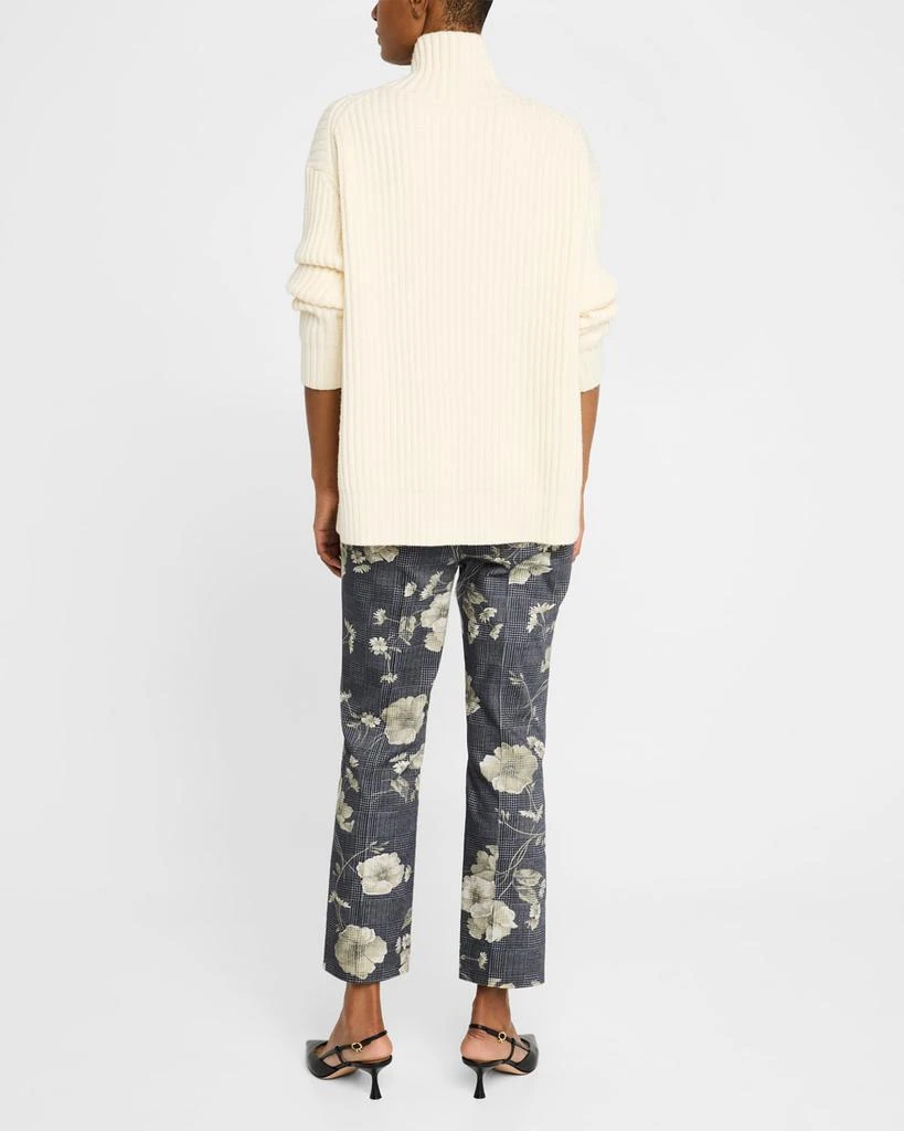 LELA ROSE Rhinestone Turtleneck Sweater 3