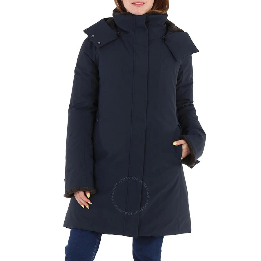 Save The Duck Ladies Samantha Hooded Faux Fur Trim Coat 1