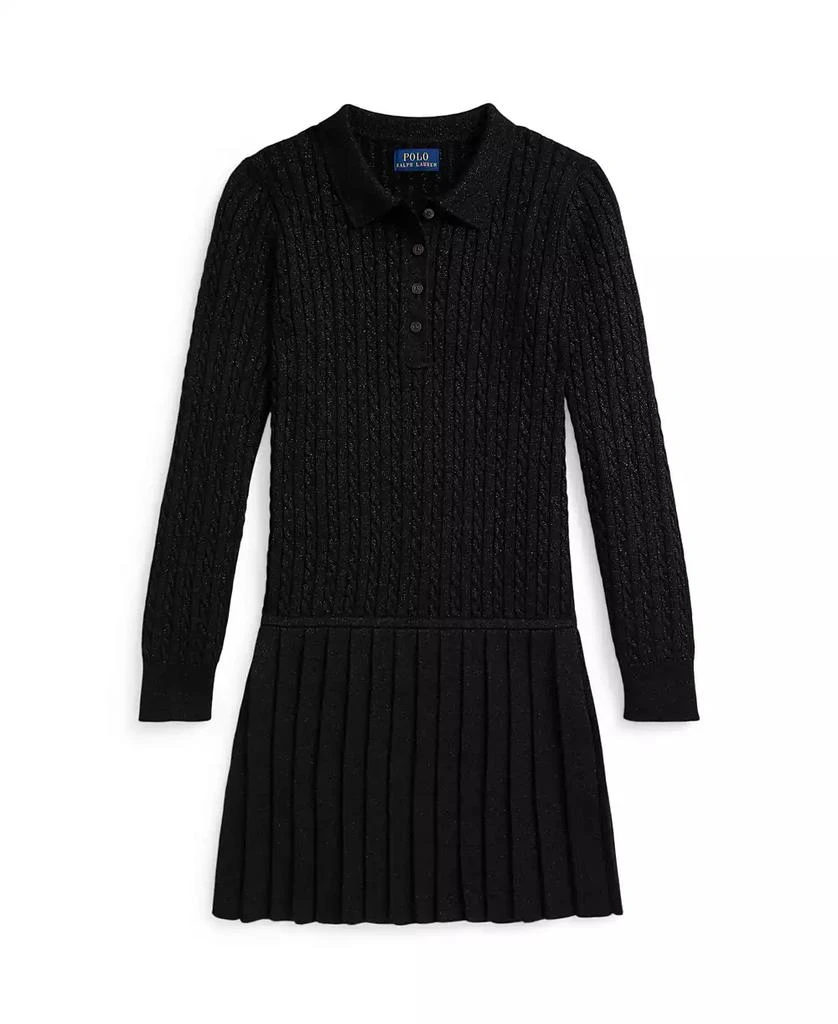 Ralph Lauren Girls
7-16 Metallic Mini-Cable Polo Sweater Dress