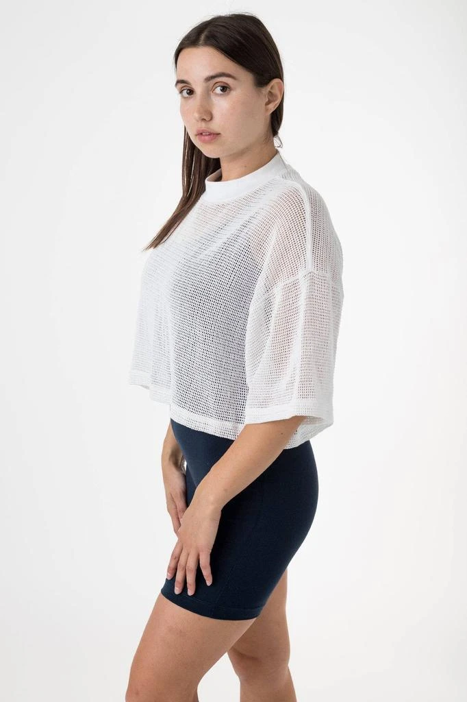 Los Angeles Apparel RIN331GD - Cotton Fishnet Garment Dye Crop Top 13