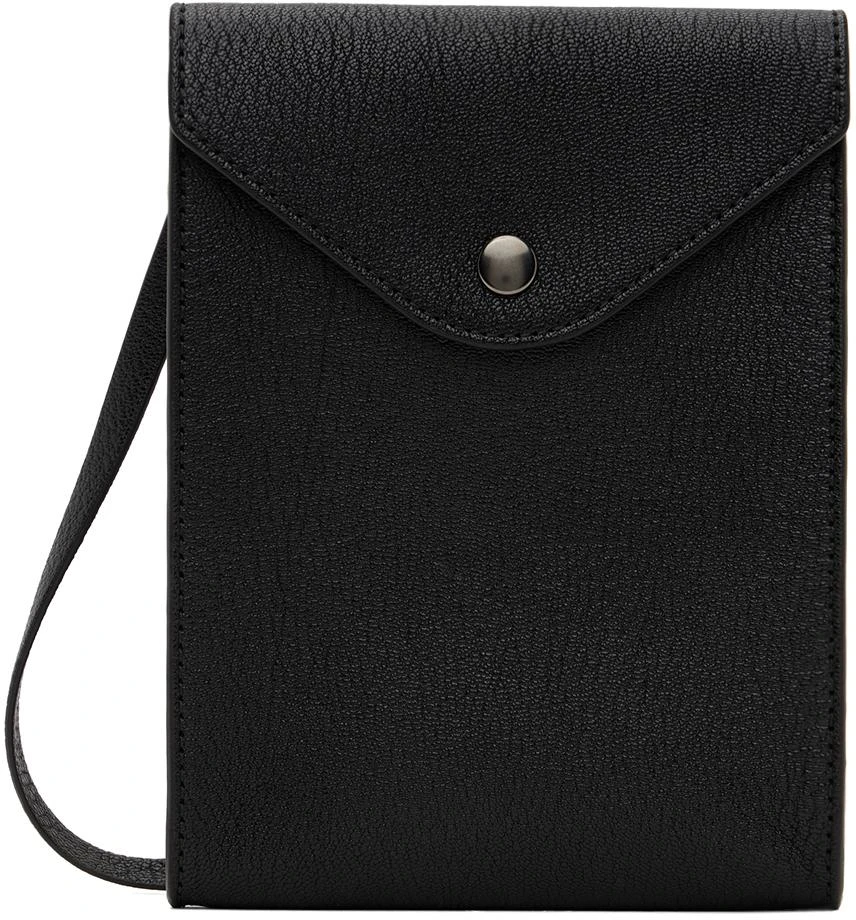 LEMAIRE Black Enveloppe Strap Shoulder Bag 1