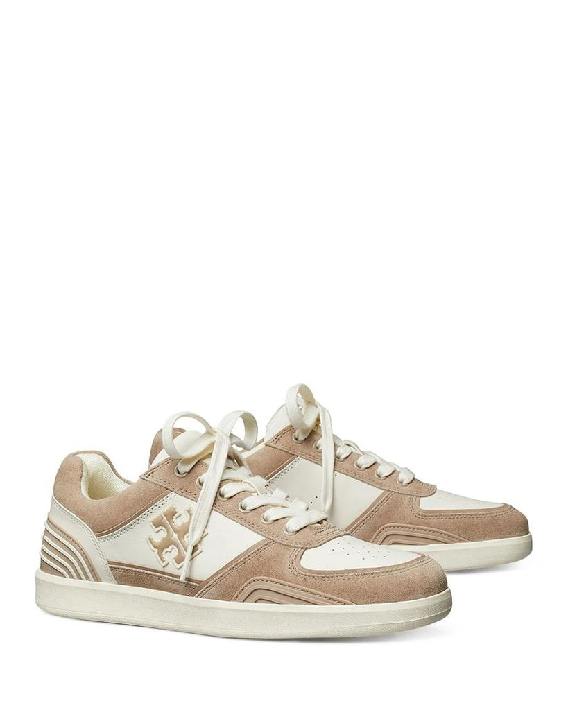 Tory Burch Women's Clover Court Lace Up Low Top Sneakers 1