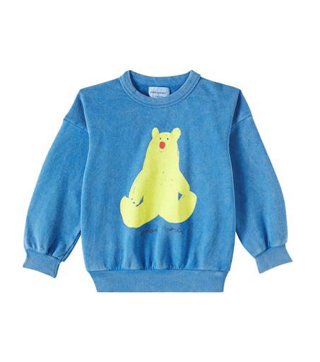 BOBO CHOSES Hug Me Bear cotton jersey sweatshirt