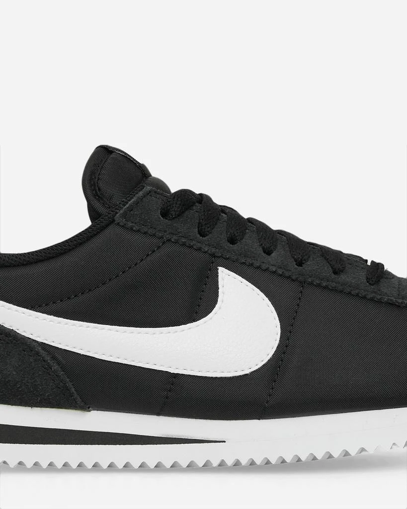 NIKE Women's Cortez Textile Sneakers Black / White 7