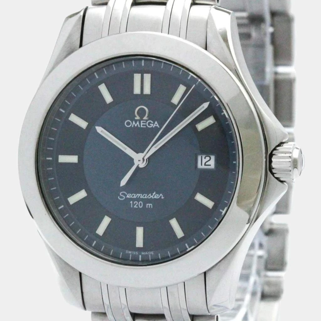 Omega Omega Blue Stainless Steel Seamaster 2511.92 Quartz Men's Wristwatch 36 mm 1