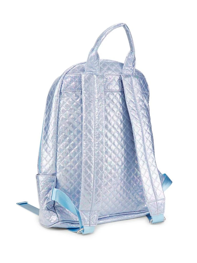 Bari Lynn Kid
s Quilted Confetti Charm Backpack 
Lunchbox Set 2