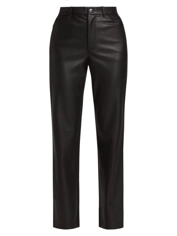 Susana Monaco Faux Leather Slim Fit Pants 5