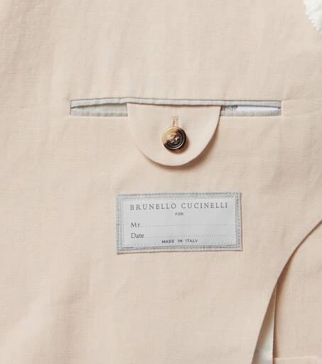 Brunello Cucinelli Double-breasted linen suit 8