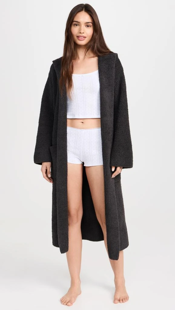 Barefoot Dreams CozyChic Ribbed Hooded Robe 4