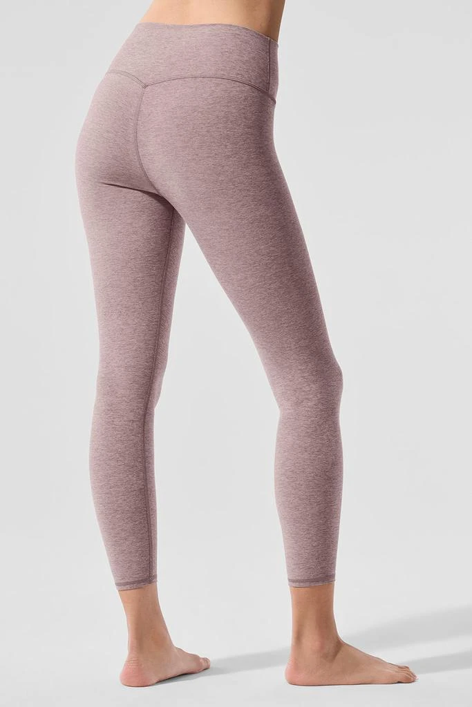 Alo Alosoft High-Waist 7/8 Highlight Legging - Dark Pink Quartz Heather 4