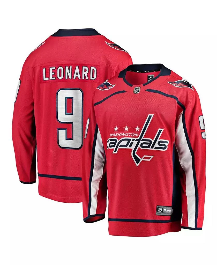 Fanatics Men's Ryan Leonard Red Washington Capitals Home Breakaway Jersey 1