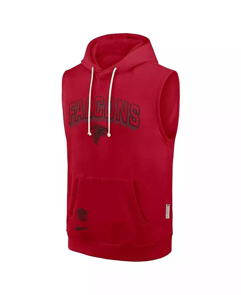 NIKE Men's Red Atlanta Falcons Sideline Performance Sleeveless Pullover Hoodie 2