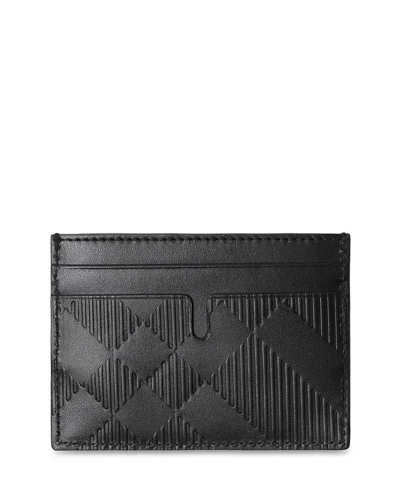 Burberry Embossed Check Card Case 1