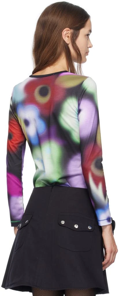 CHOPOVA LOWENA Multicolor Airbrush Bear Long Sleeve T-Shirt 3