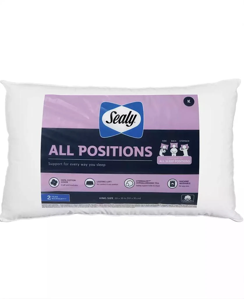 Sealy 100% Cotton All Positions Pillow 1