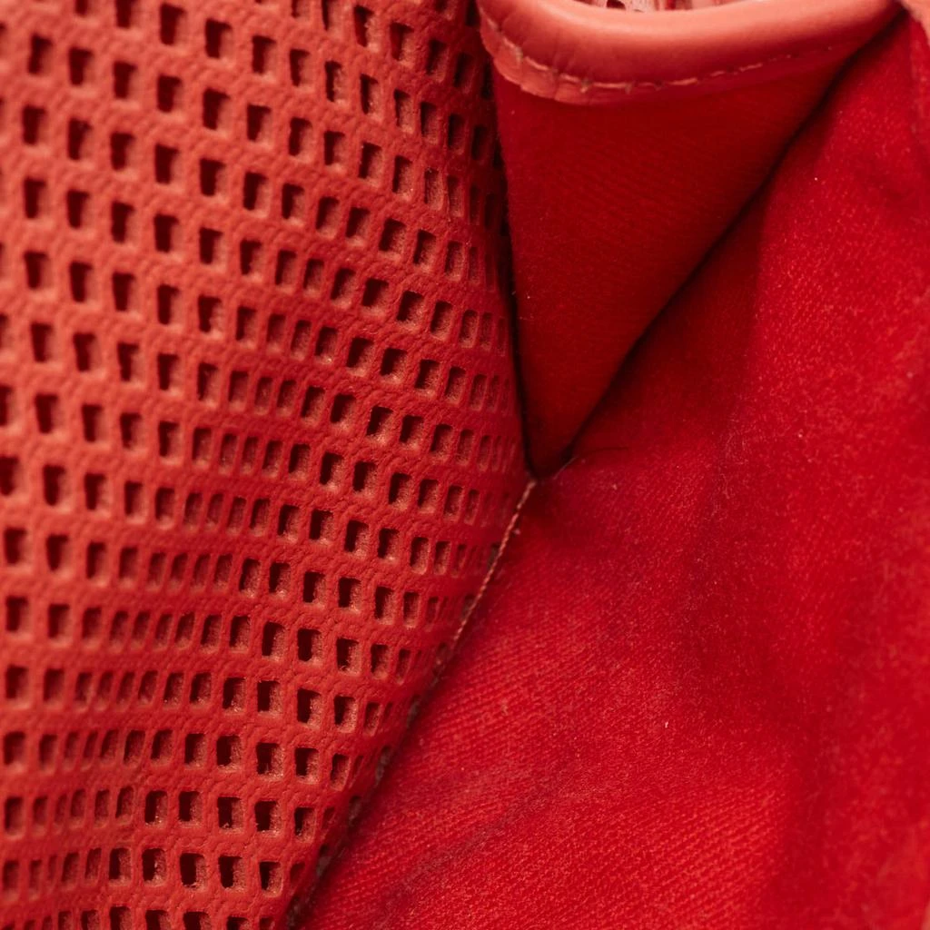 Chanel Chanel Red Perforated Leather Small Up In The Air Flap Bag 9