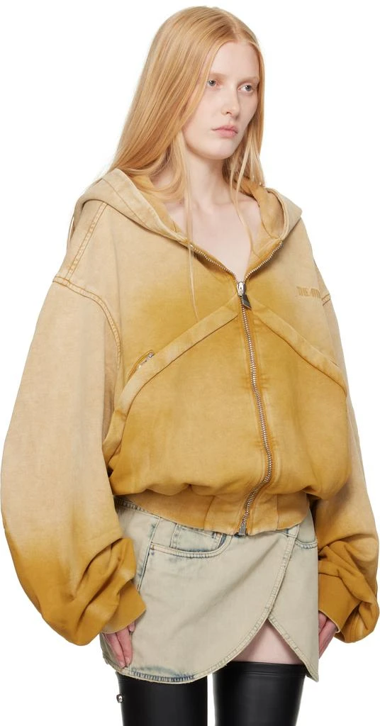 The Attico Yellow Faded Hoodie 2