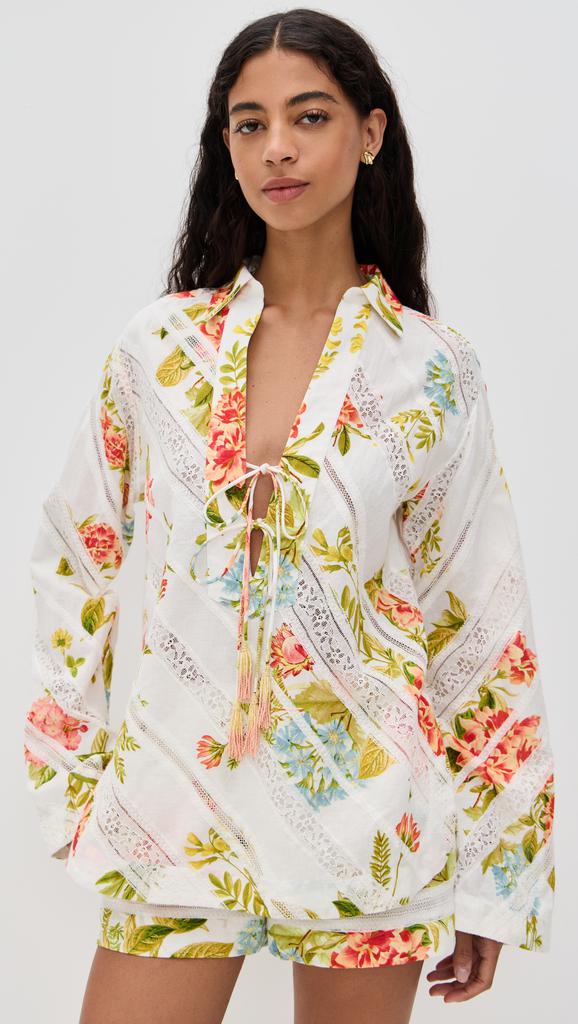 Hemant and Nandita Drop Shoulder Collared Tunic