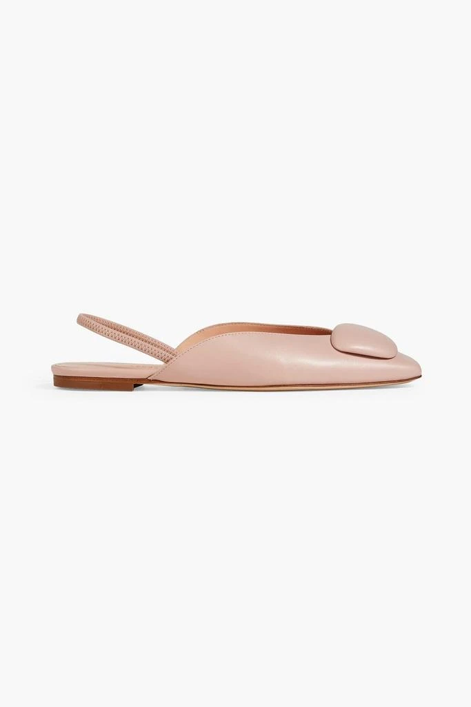 Rupert Sanderson Ios embellished leather slingback flats 1