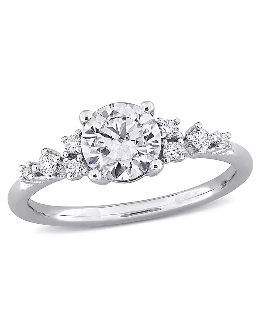 Macy
s Moissanite (1 ct. t.w.) Ring in Sterling Silver