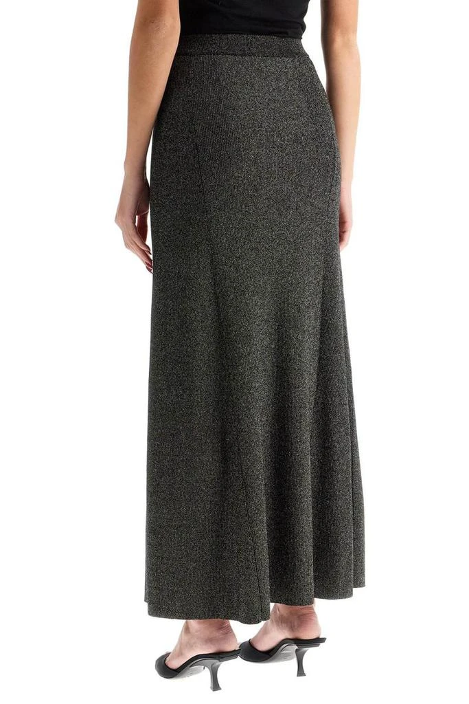 Ganni long lurex knit skirt 3