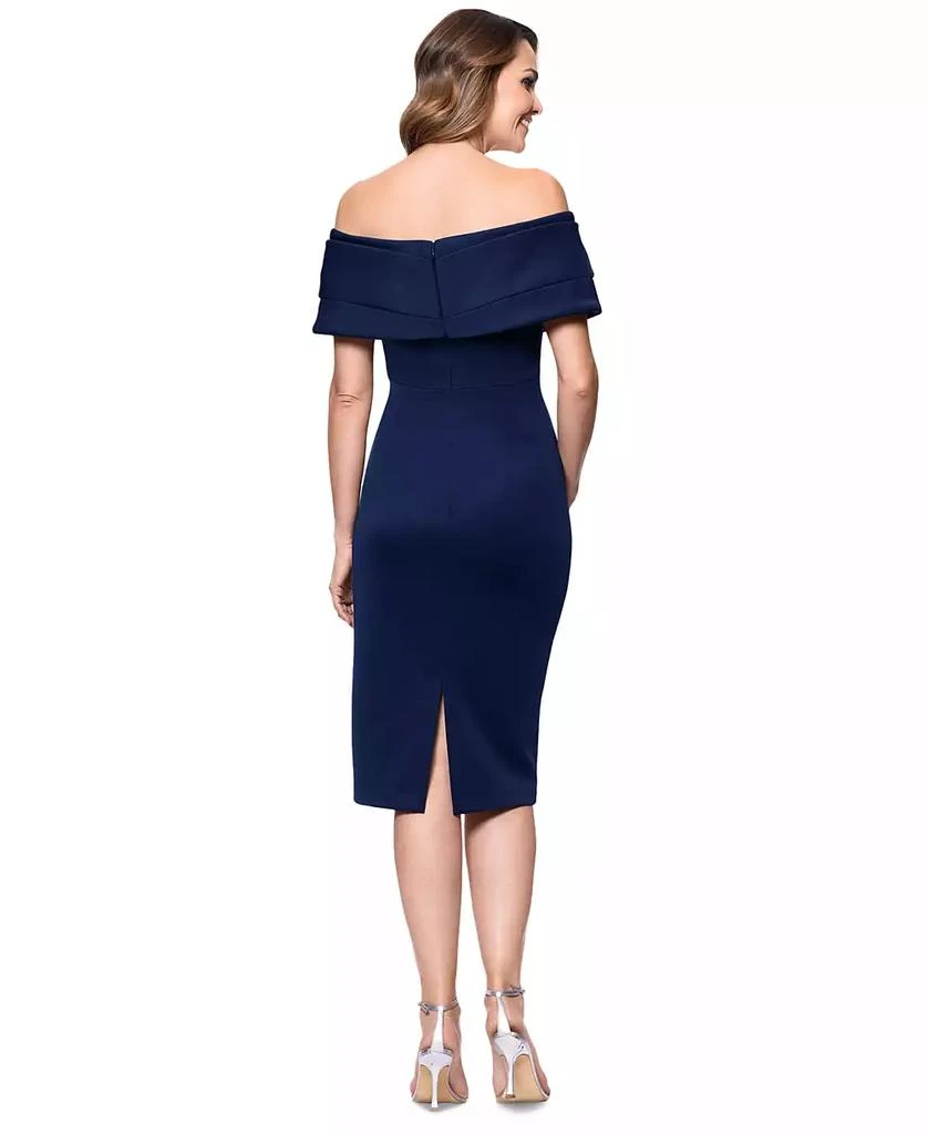 Betsy & Adam Petite Off-The-Shoulder Sheath Dress 4
